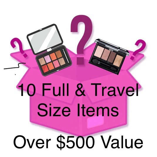 Makeup Beauty Box. 10 FULL & Travel Size Items! $500 Value! Huda Tarte IT Cos.