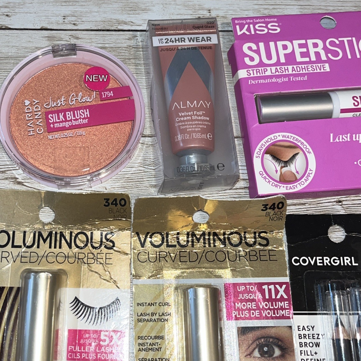 Makeup Lot L’Oréal, Almay, Kiss, Covergirl 8 New In box Pieces