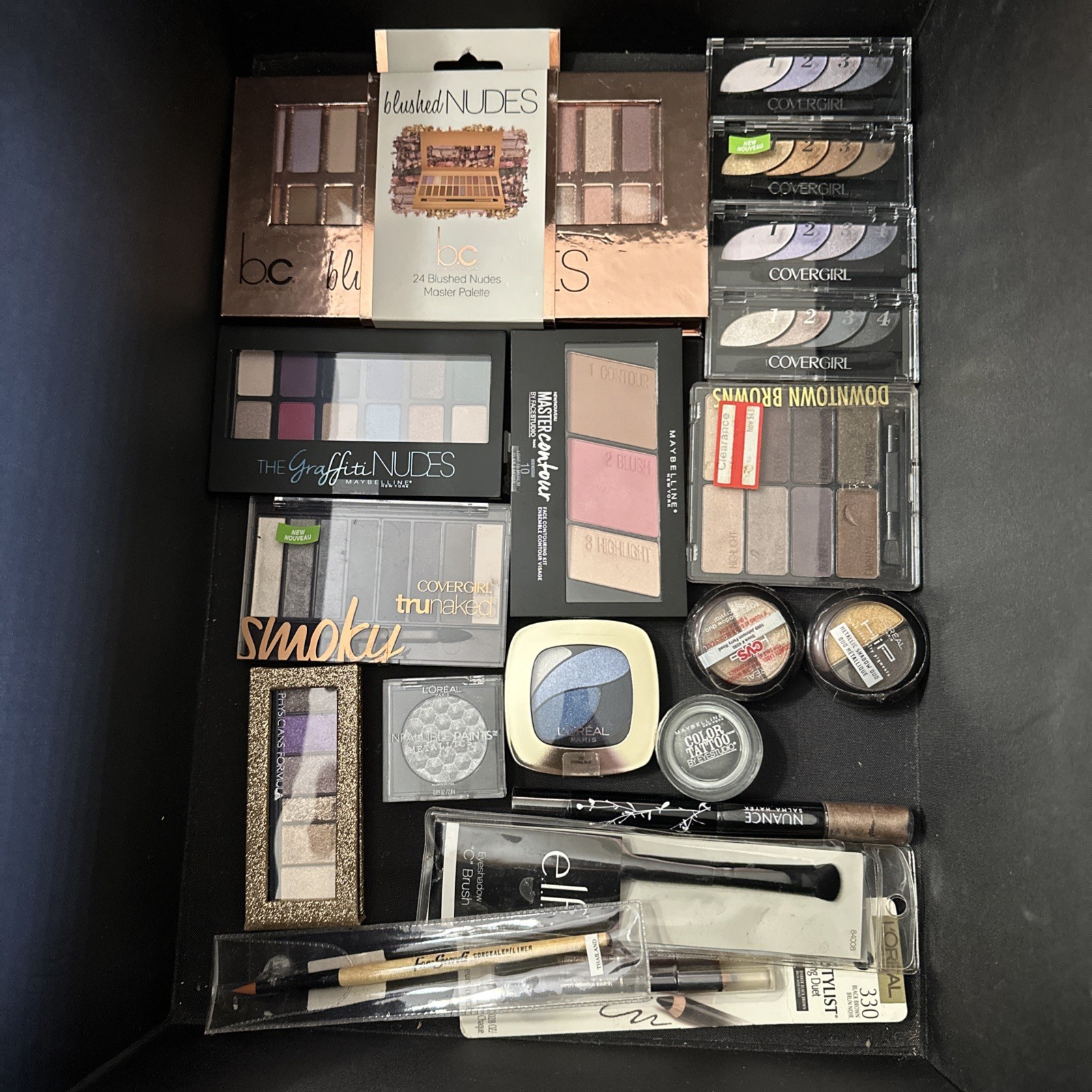 Large New Makeup Lot – Eyeshadow Palettes, Brushes
