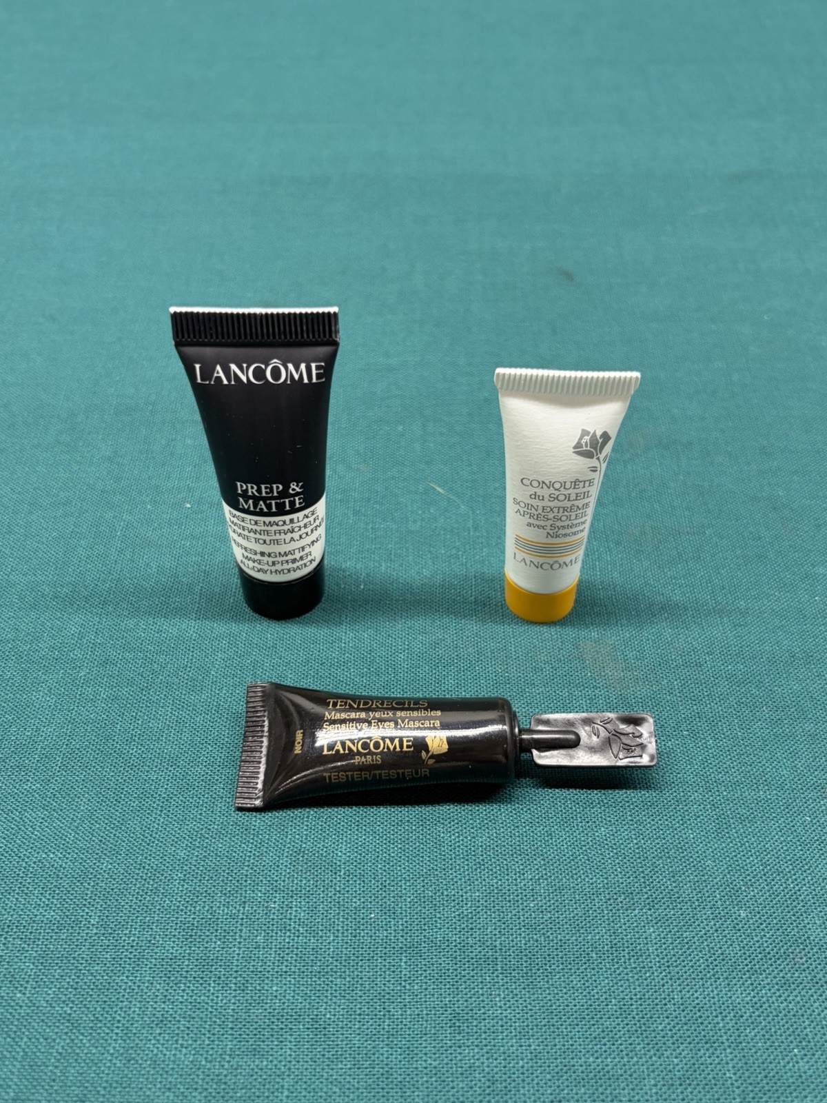 Lancome Lot of 28 Travel and Sample Size Products; Moisturizer/Eye Cream & More