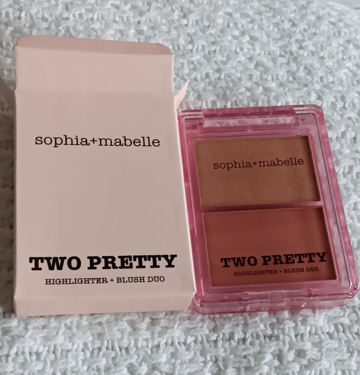Sophia + Mabelle Realher Highlighter Blush Dermablend Prof Banana Powder Lot