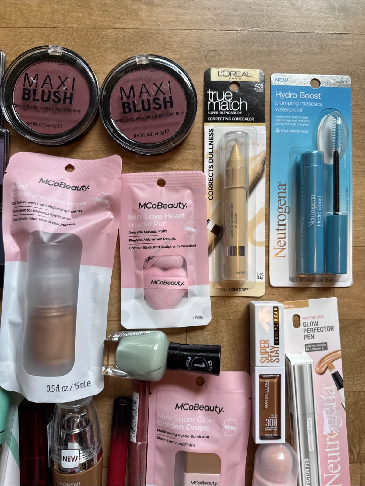 30 Piece Lot Of New Makeup e.l.f. Loreal, Rimmel, Maybelline, Neutrogena MCO