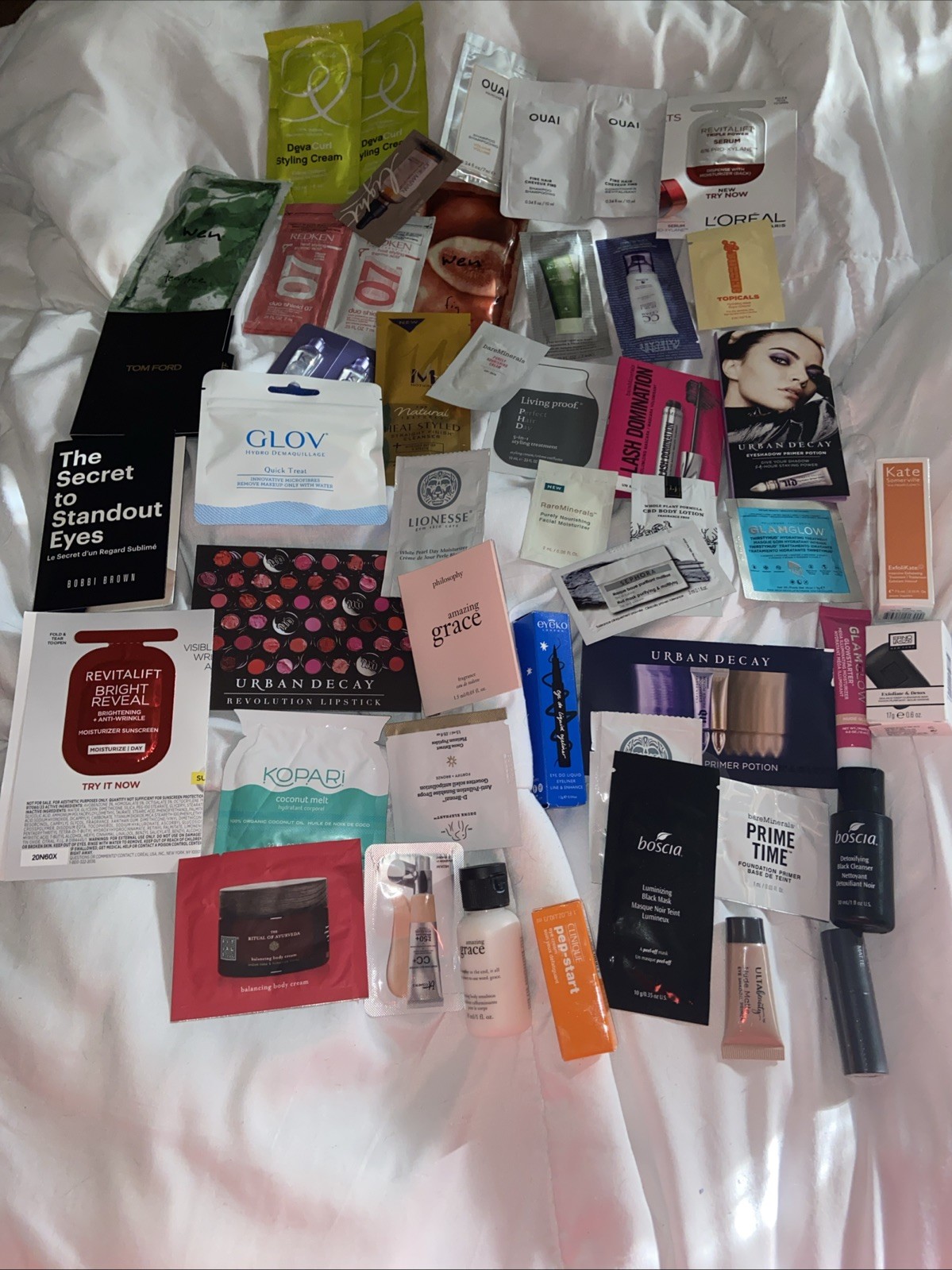 NEW Ulta Beauty Approx 48 Pcs Cosmetic Hair Skincare Deluxe Samples