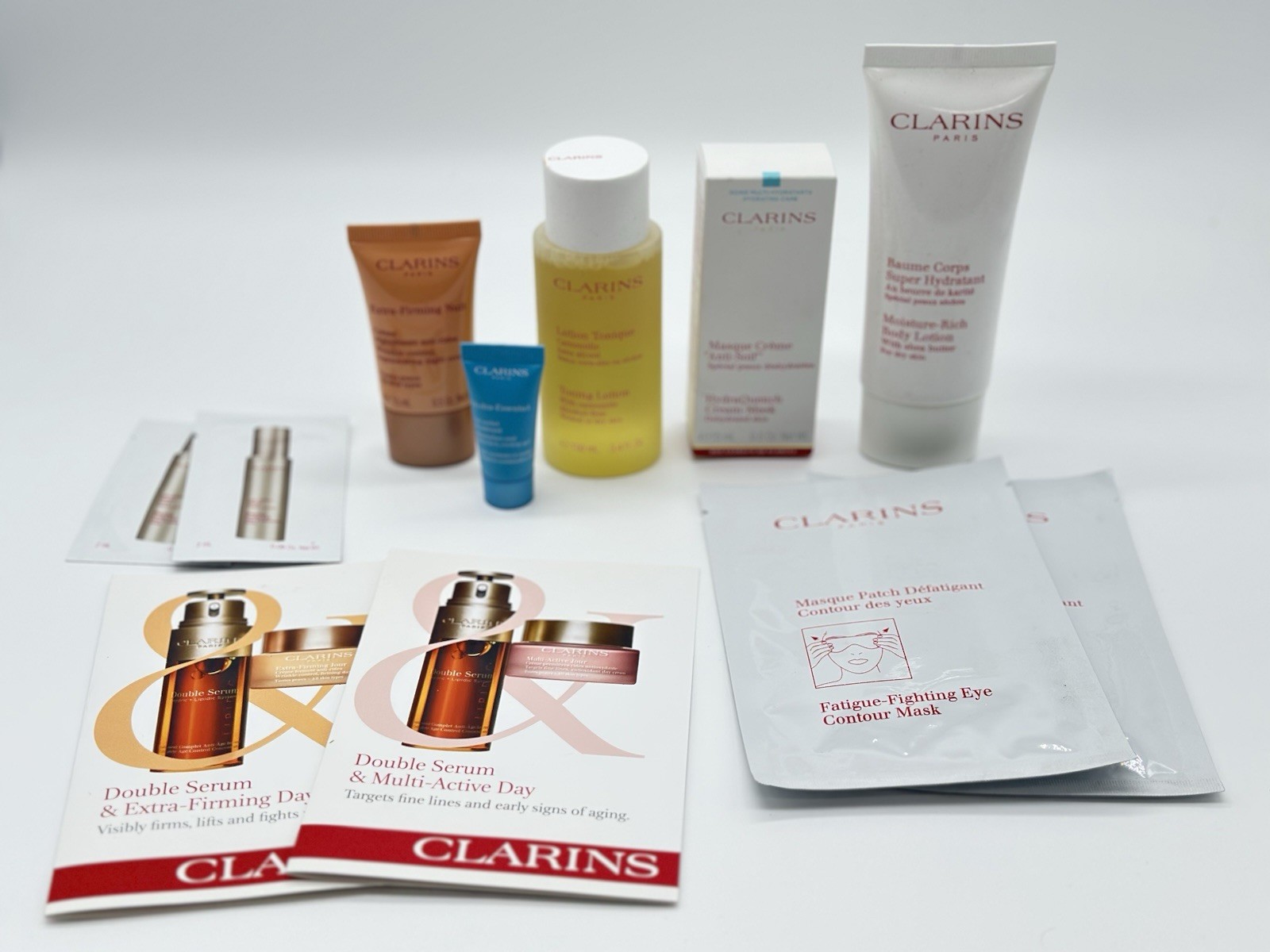 Lot of 13 – Clarins Skincare Beauty Products Travel-Friendly Luxurious – NWOB