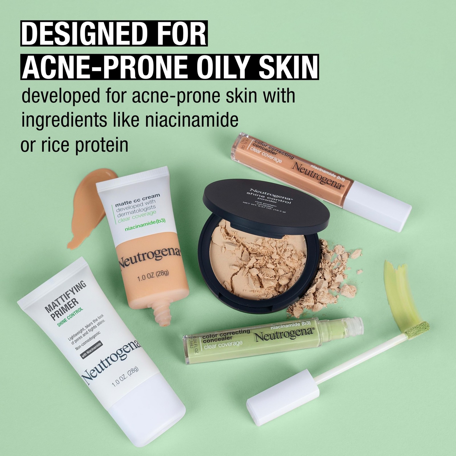 Neutrogena Mattifying Primer with Shine Control, Lightweight Pore Blurring Fa…