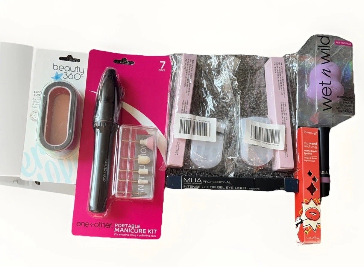 Big Beauty Makeup Nail Lot new MUA Rimmel crème shop manicure kit