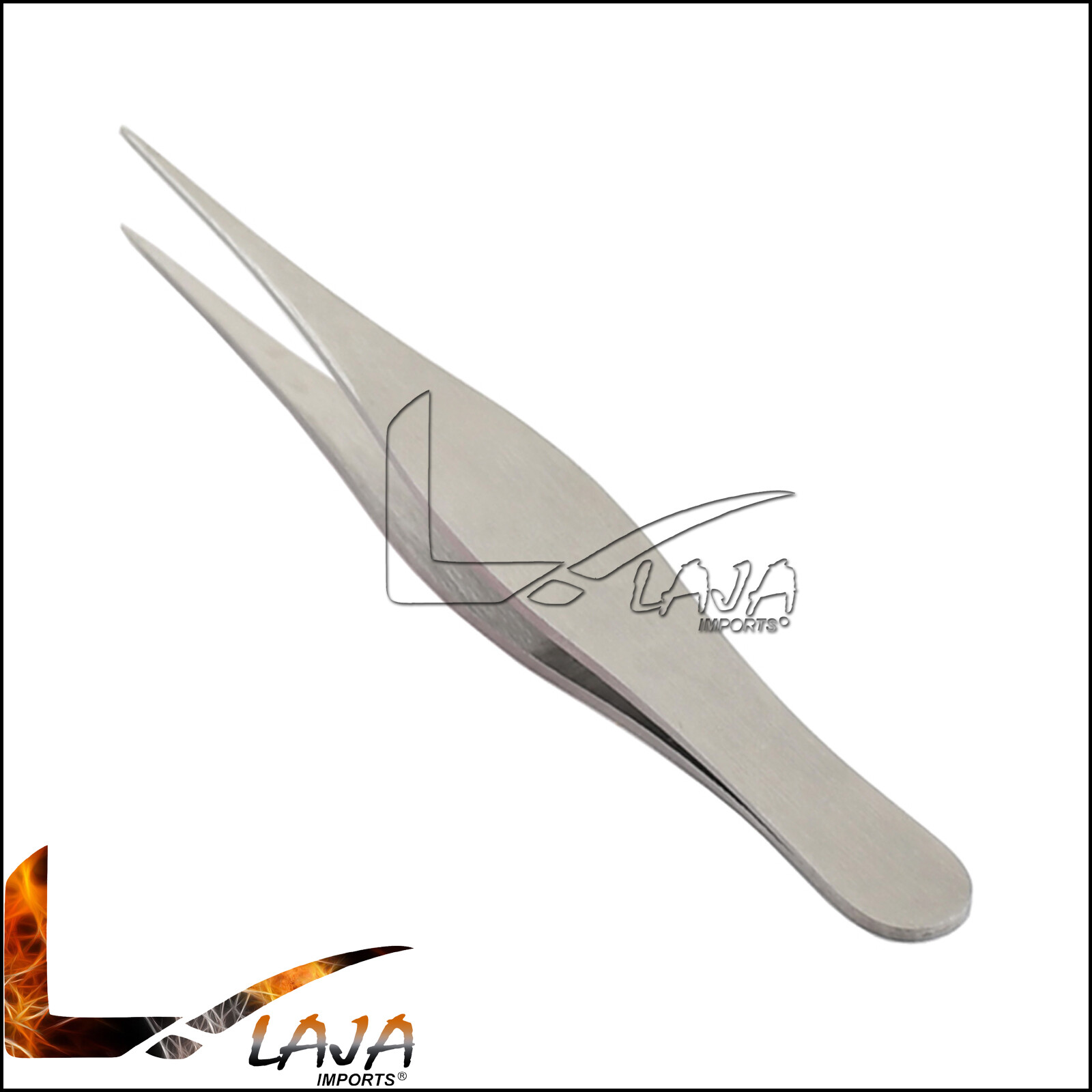 SILVER Tweezers for Ingrown Hair – Precision Sharp Needle Nose Pointed Tweezer