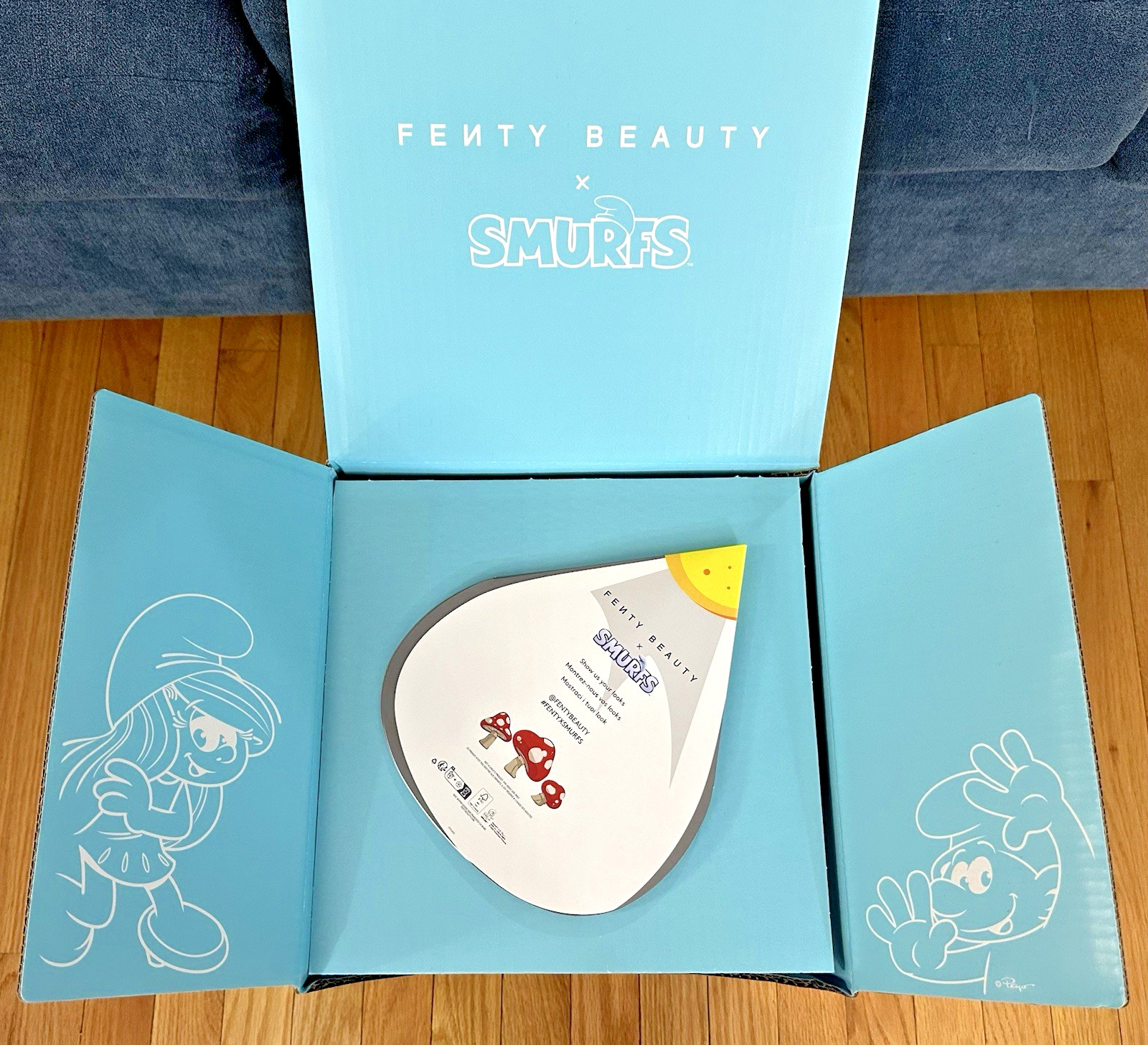 Fenty Beauty x Smurfs – The Smurfette Collection Tin 10 Pc Set LIMITED EDITION