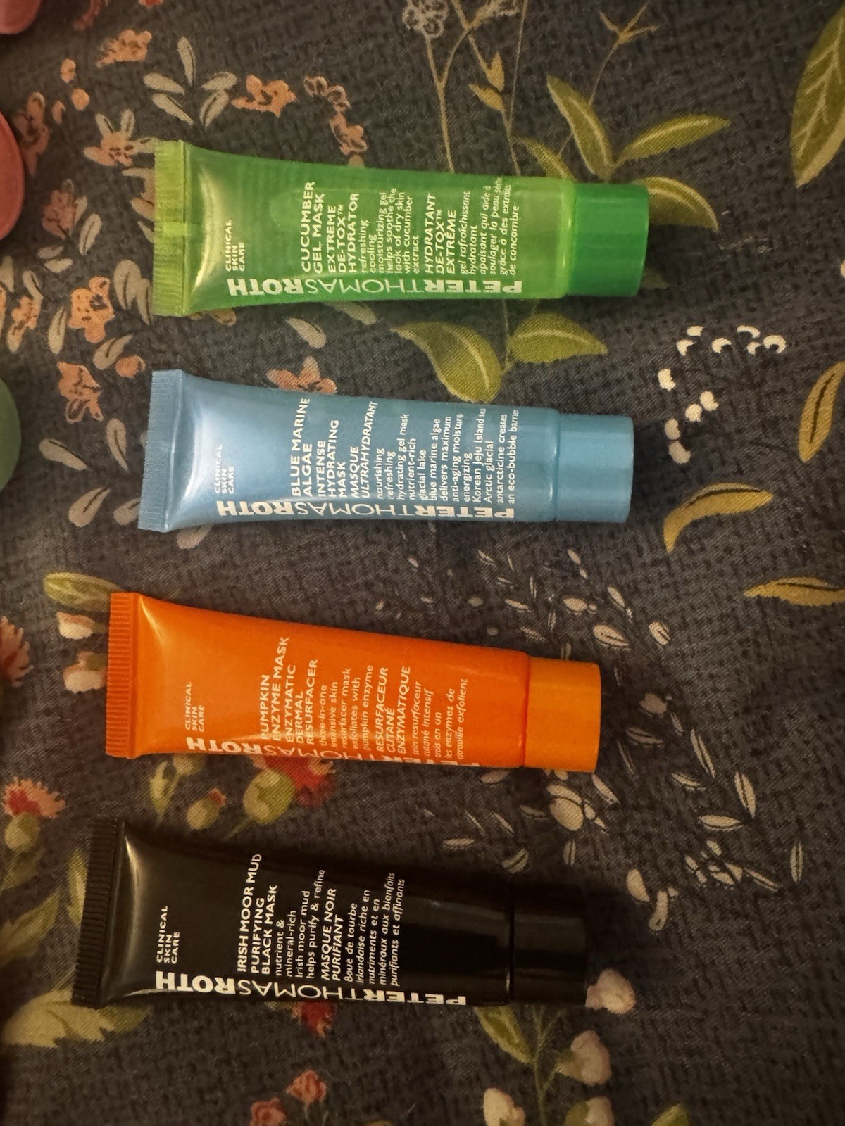 Clinique & Clarins Travel Size Skincare Lot + Makeup Bag Hydrating All Skin