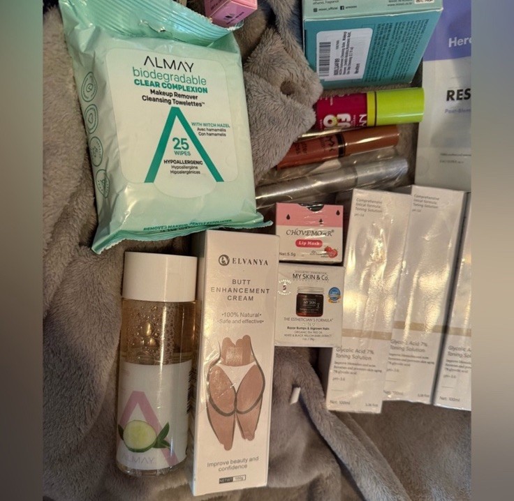 Skincare and Beauty Product Lot of 30 NEW $355 Retail Briogeo, Almay, NYX, Anua