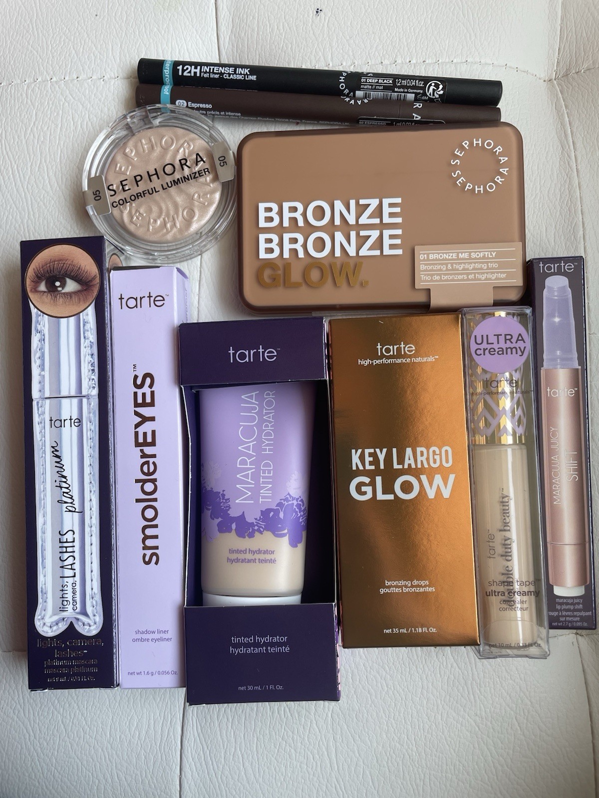 HUGE Lot Of Tarte And Sephora Makeup All New And Sealed 10 full size items!