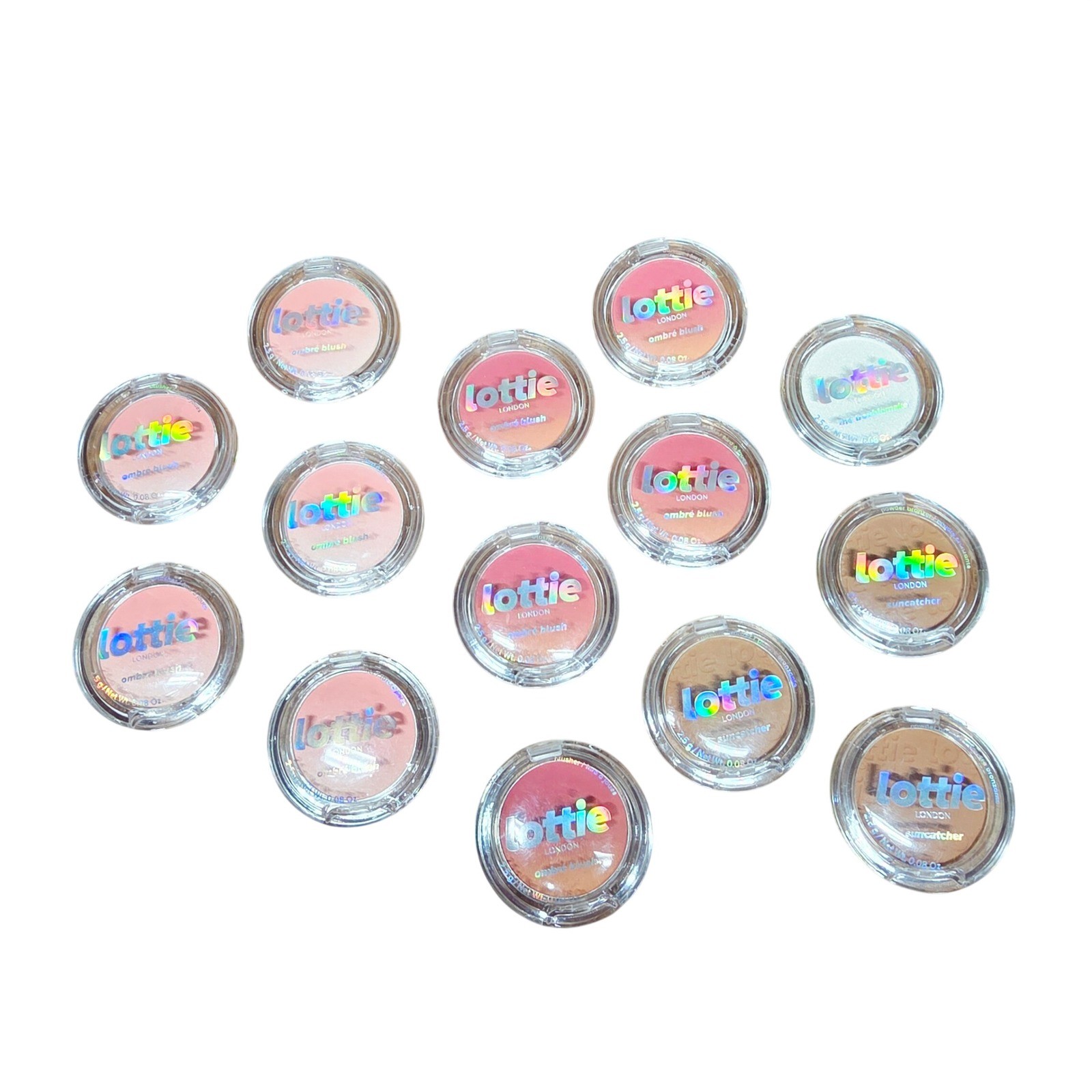 Lottie London Makeup Lot 14pc Ombre Blush Suncatcher Bronzer Highlighter NEW