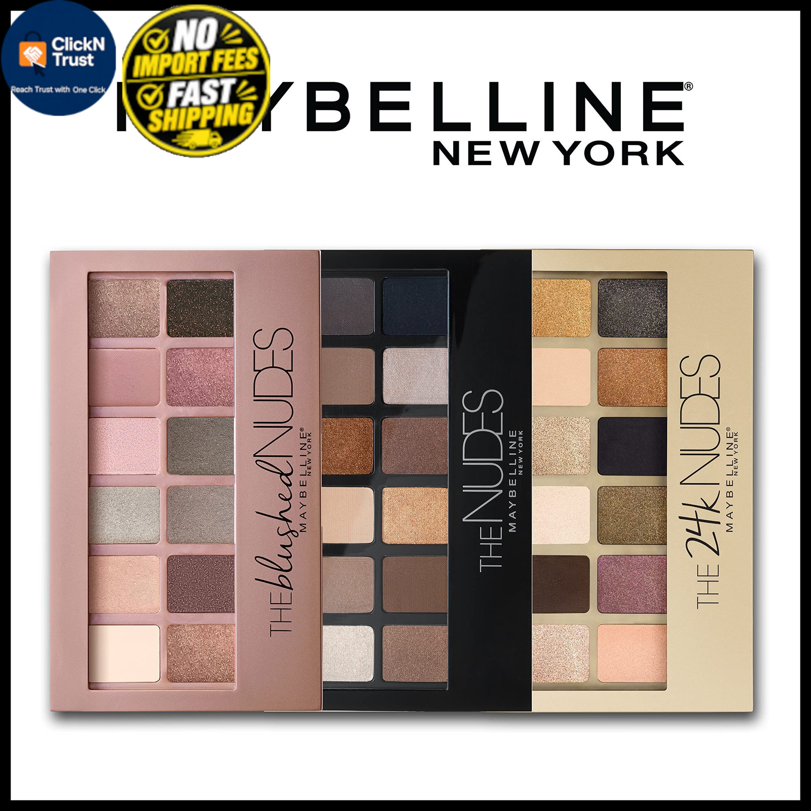 Maybelline The Blushed Nudes Eyeshadow 0.34 Ounce (Pack of 1), BLUSHED NUDES