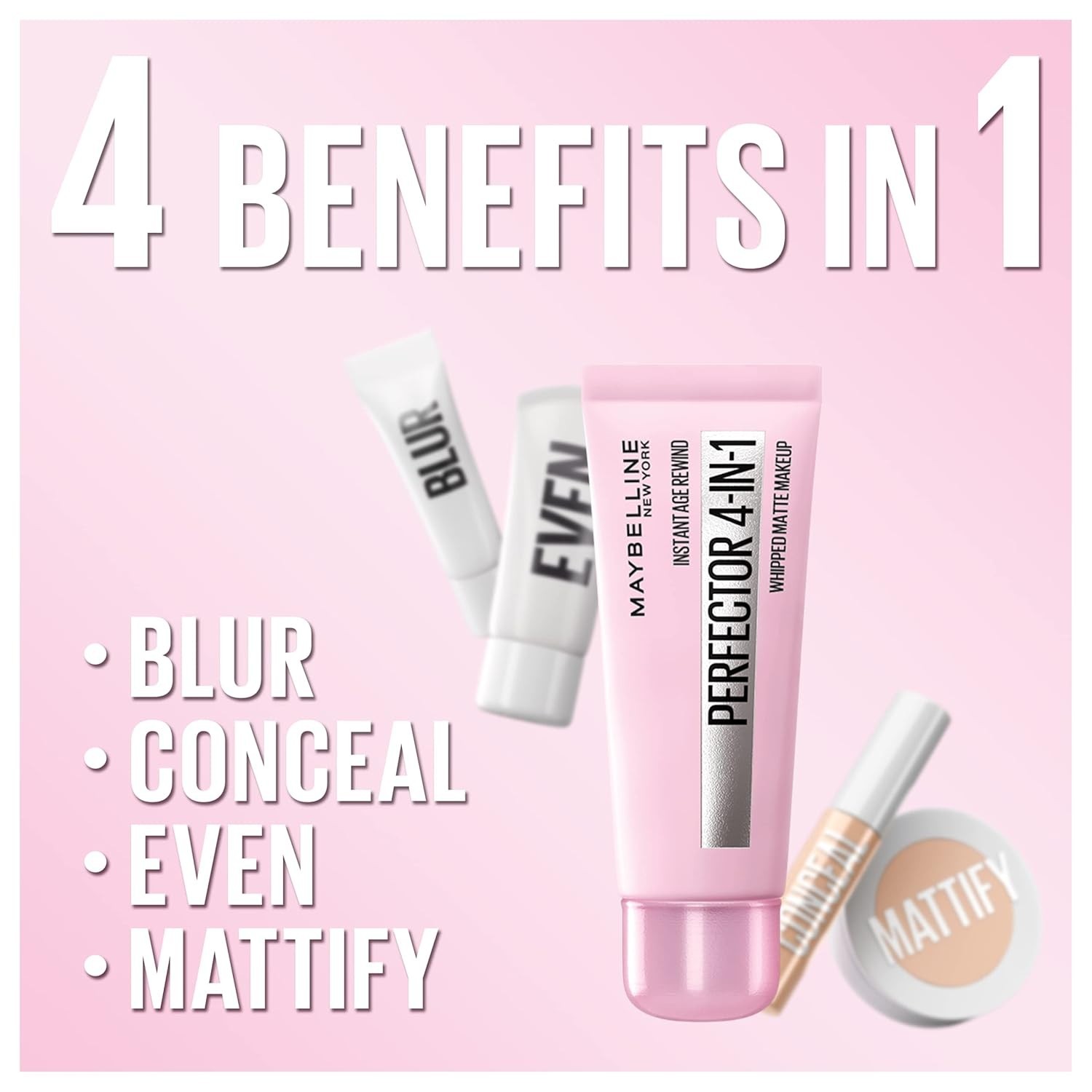 Transform Your Look with 4-In-1 Instant Perfector Matte Makeup – Deep Shade