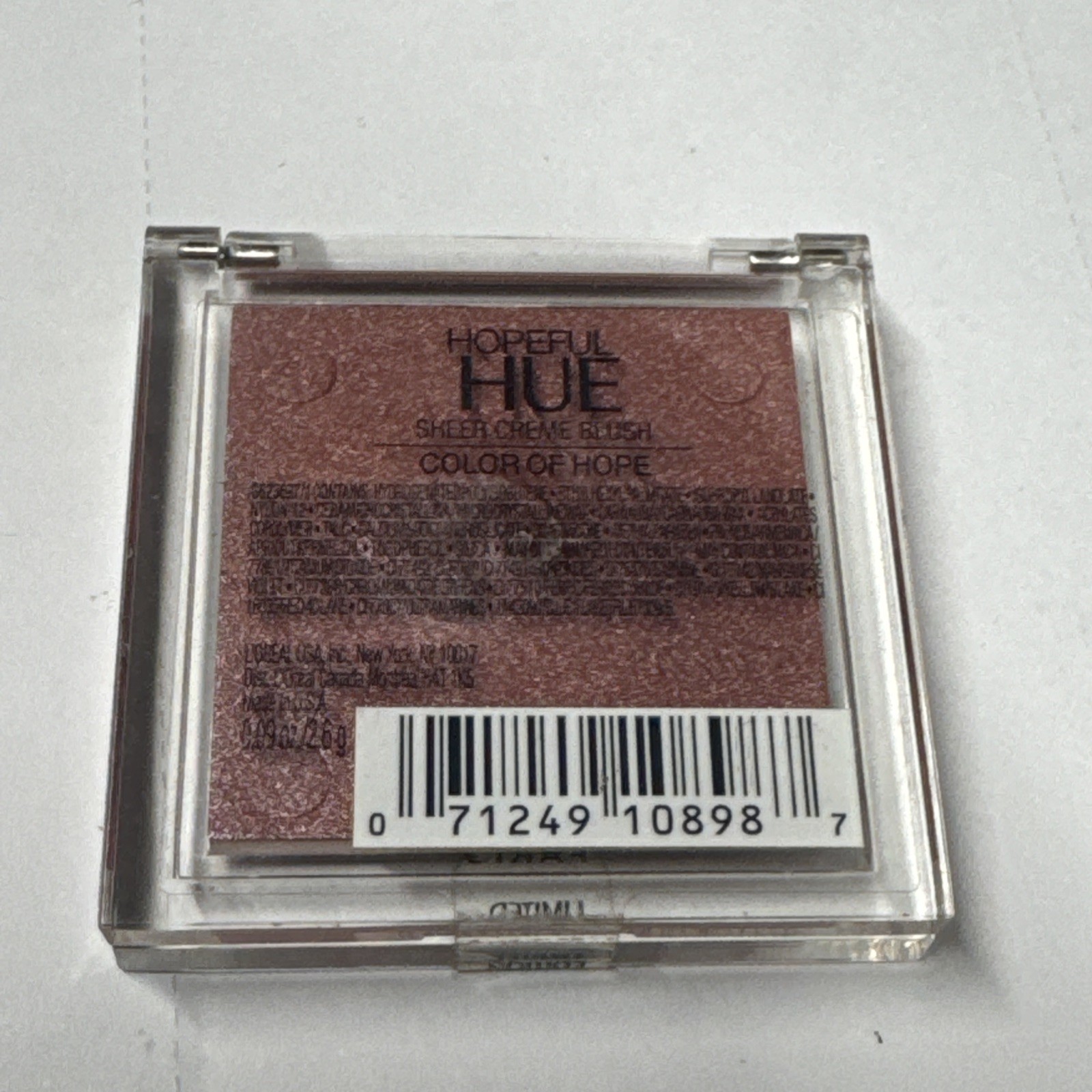L’Oreal COLOR OF HOPE Limited Edition Hopeful Hue Sheer Cream Blush Sealed