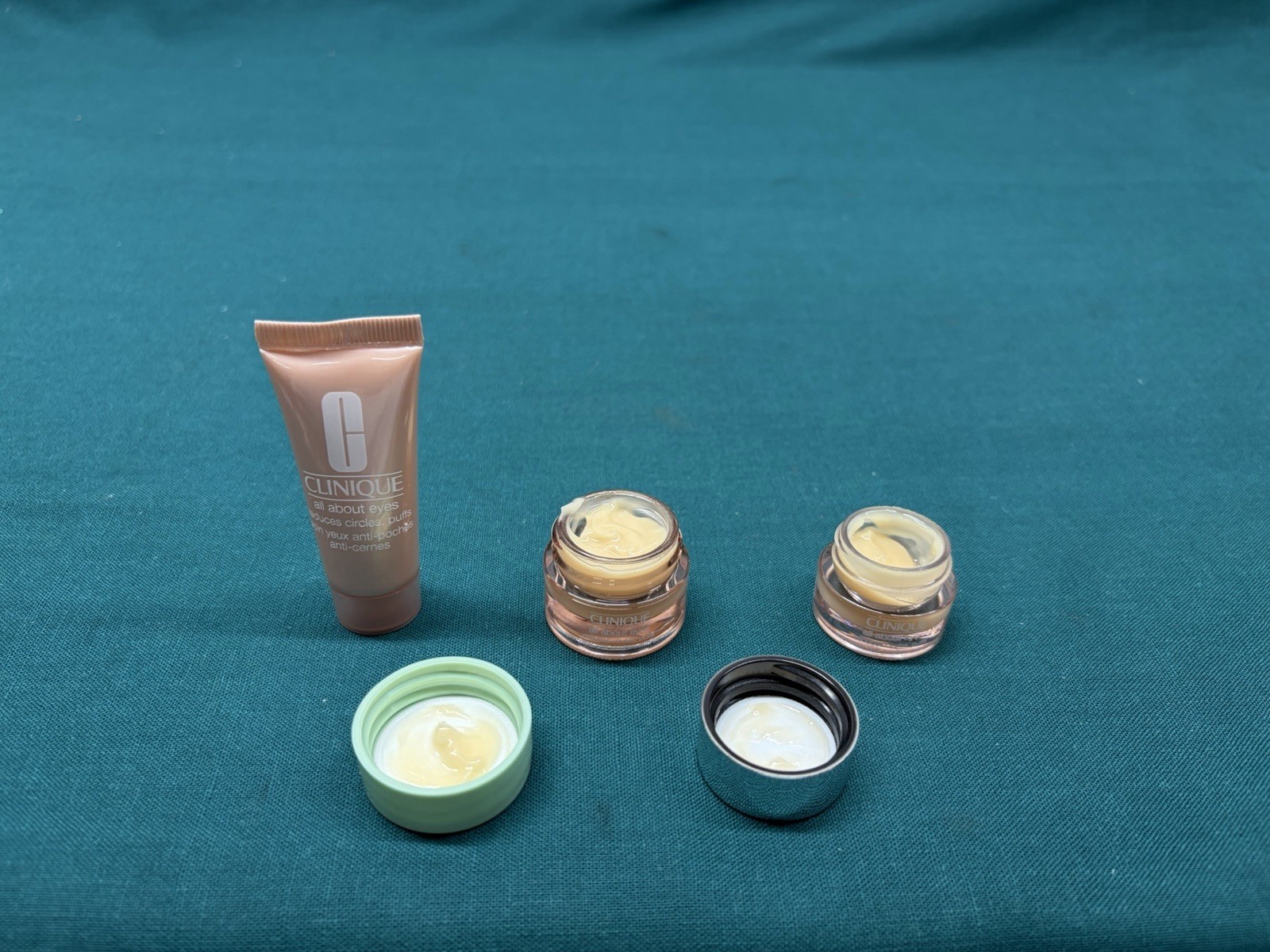 Clinique Lot of 31 Travel and Sample Size Products; Moisturizer/Eye Cream & More