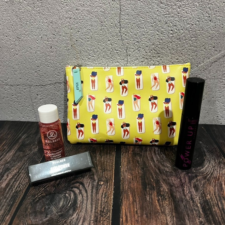IPSY Makeup Bundle Beauty Bag Butter London Power Up mascara Realher Lipstick