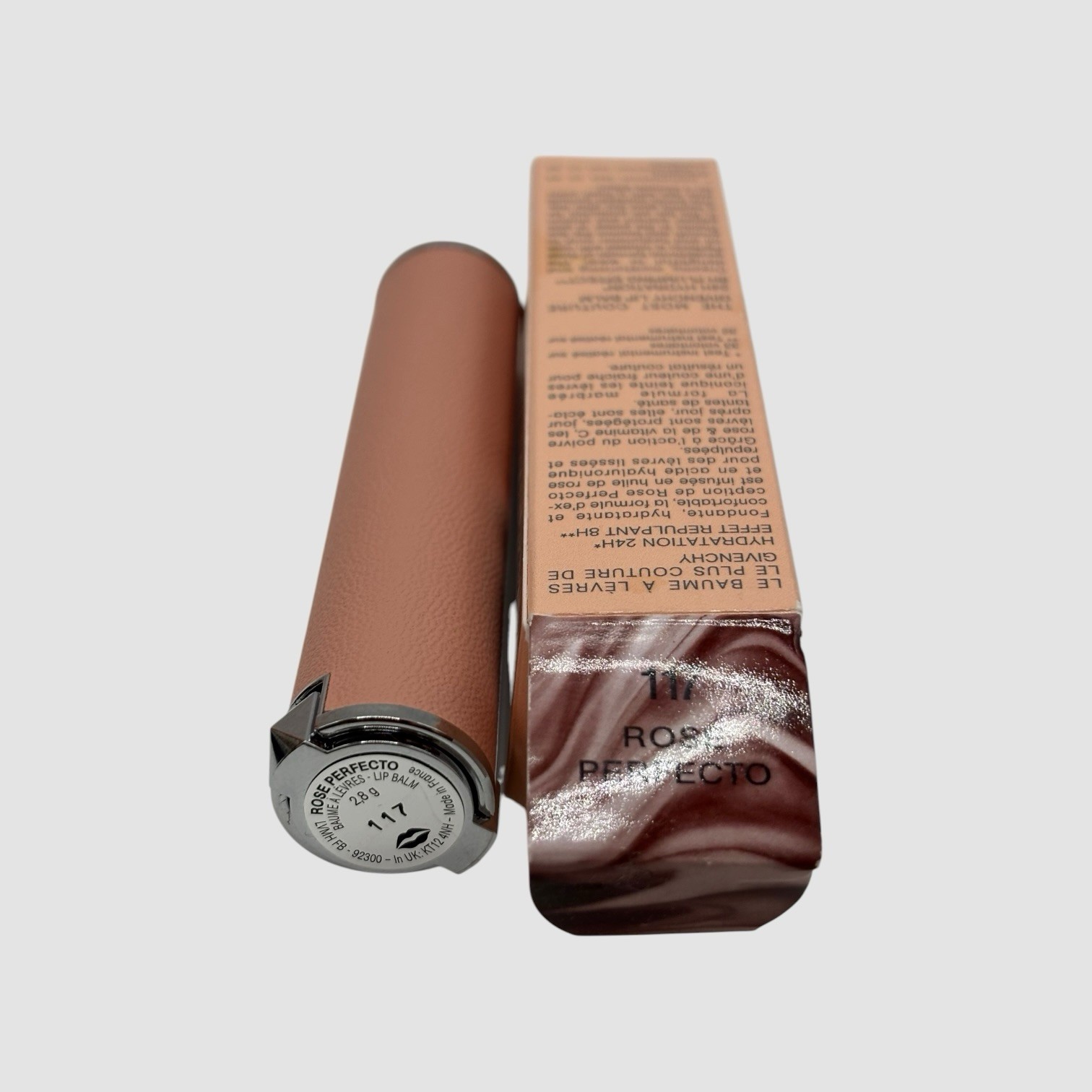 Givenchy Rose Perfecto Plumping Lip Balm in the shade 117 Chilling Brown 0.09oz