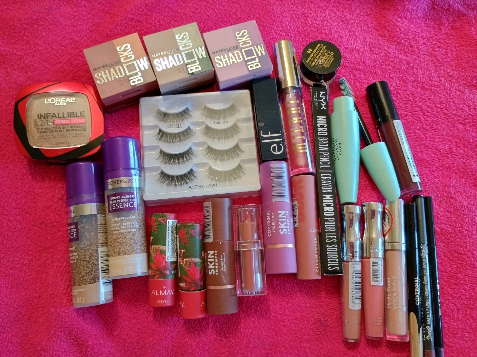 Makeup Bundle CoverGirl, L’Oreal, Maybelline, Almay, Rimmel – All NOT Sealed