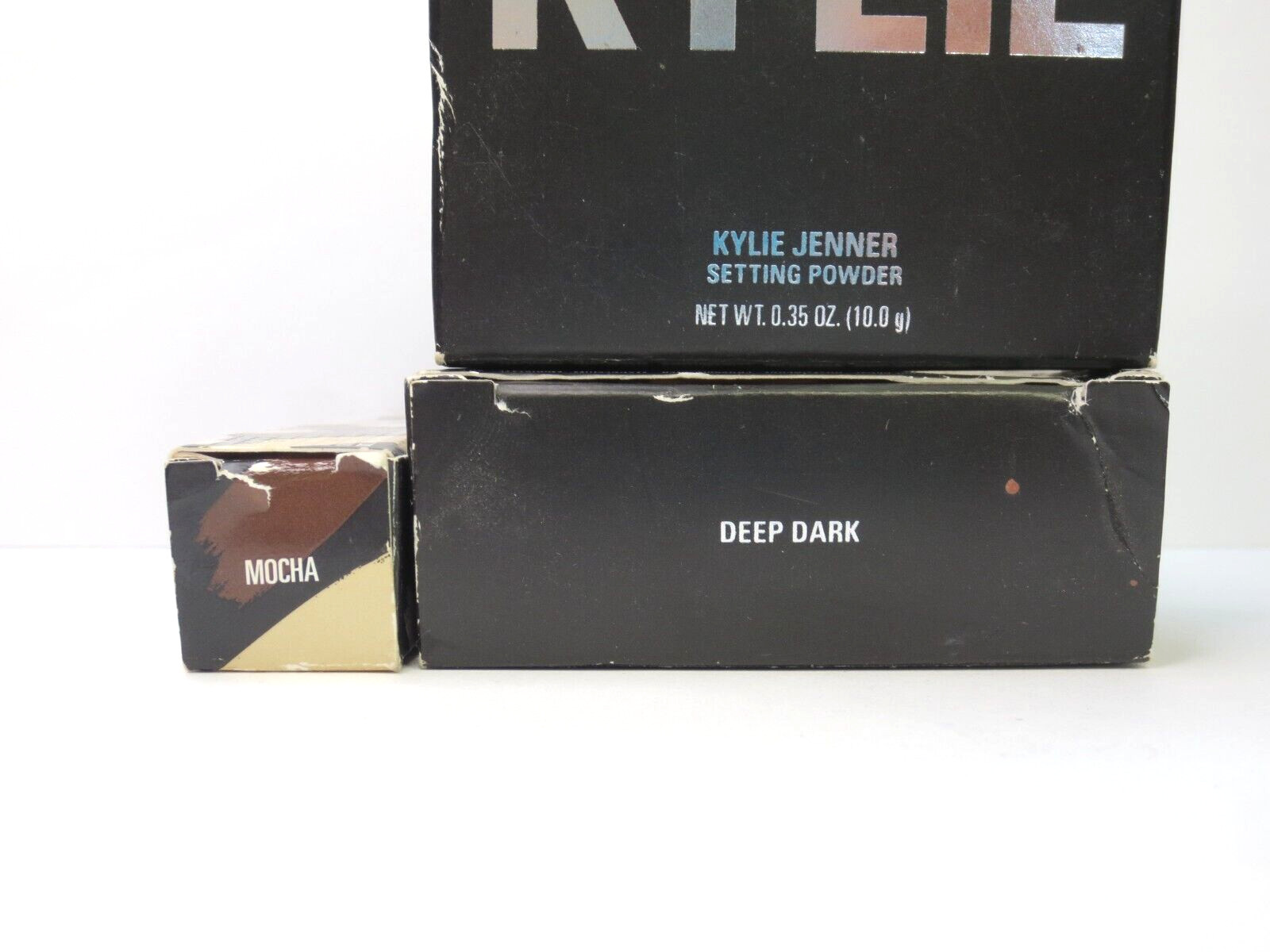 KYLIE COSMETICS MIX 3 PCS- SETTING POWDERS DEEP DARK & CONCEALER MOCHA