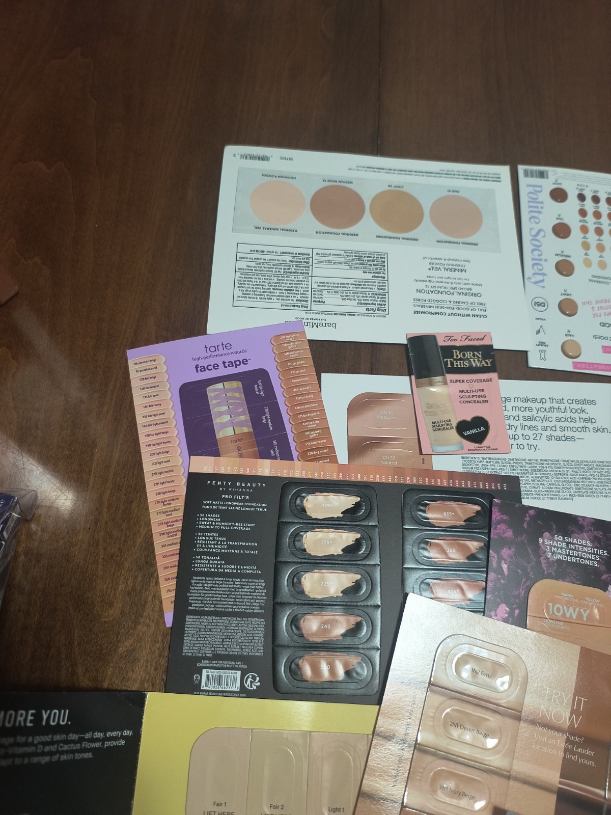 Lot of 17 Random Mix Brands Foundation/Concealer Samples