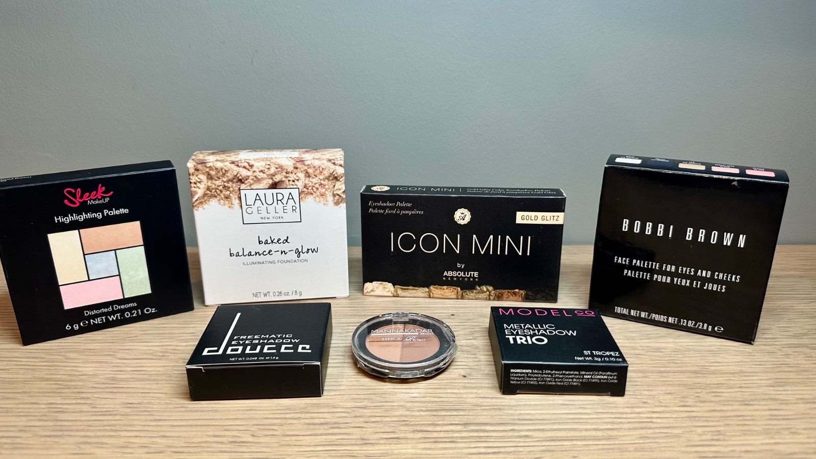 Luxury Makeup Bundle Lot Bobbi Brown Laura Geller NIB Palettes (7 items)
