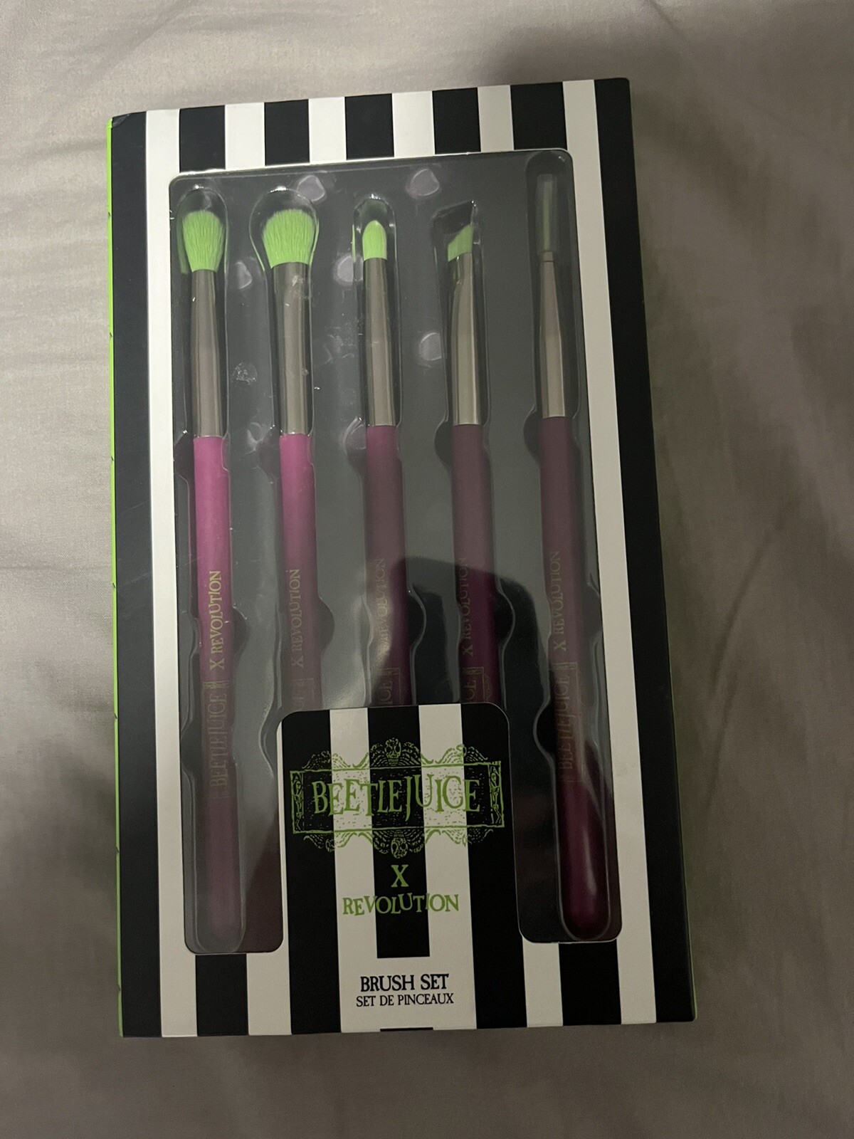 Beetlejuice X Revolution Makeup Brush Set New In box