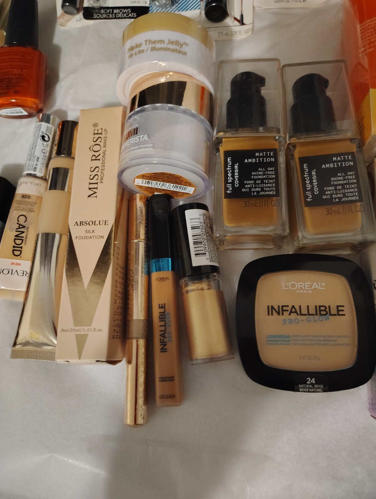 Premium Makeup Lot L’Oreal CoverGirl Revlon Candid Almay New