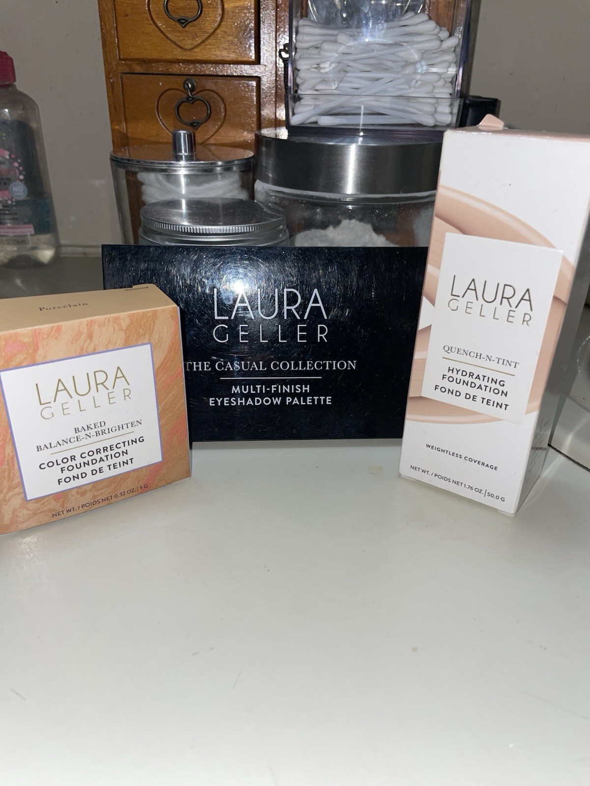 Laura Geller Full Size Foundation Powder and Eyeshadow Set