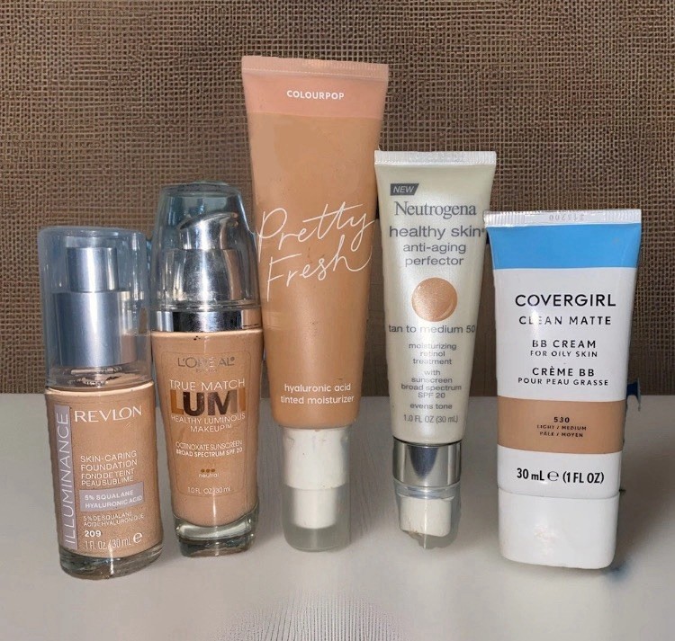 5pc Clean Complexion Foundation Lot (Fair/Med Skin) SPF, Squalene Retinol & More